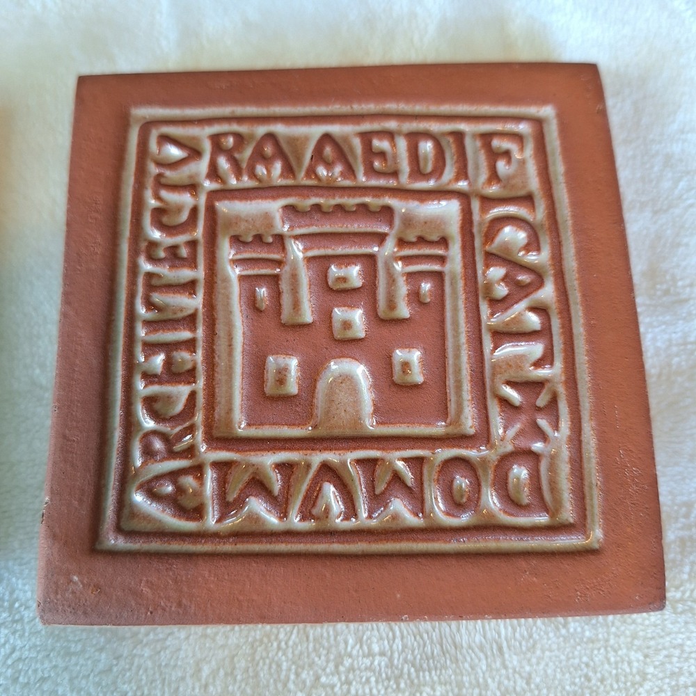 Mercer Moravian Tile Sower & Architecture Terracotta Handmade Arts Pottery - Picture 3 of 9
